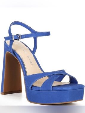 NEW Gianni Bini Halliday Nubuck Suede Platform Dress Sandals Sz 8